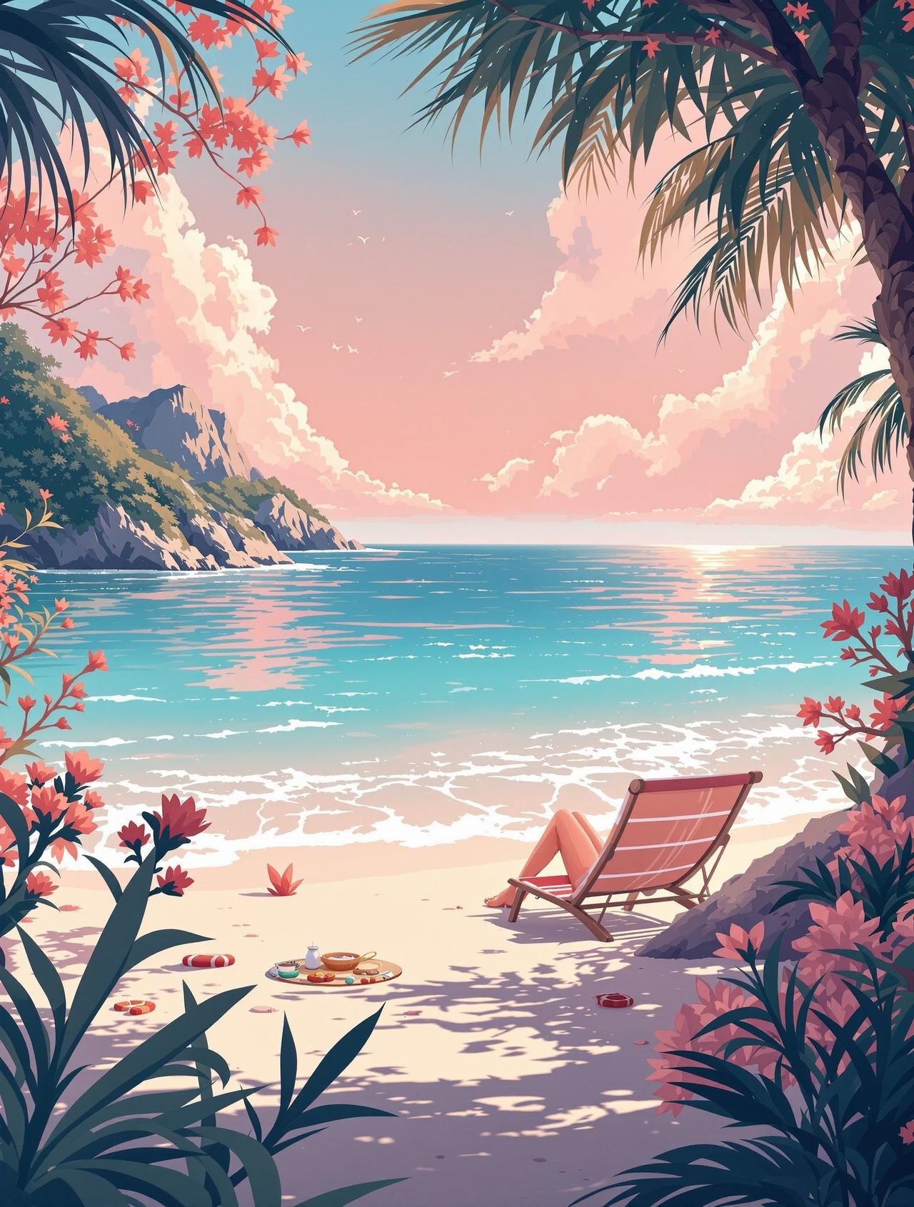 Al漫剧黄奇幻冒险 - 海边的夏日奇遇 Al漫剧黄 - 海边的夏日奇遇